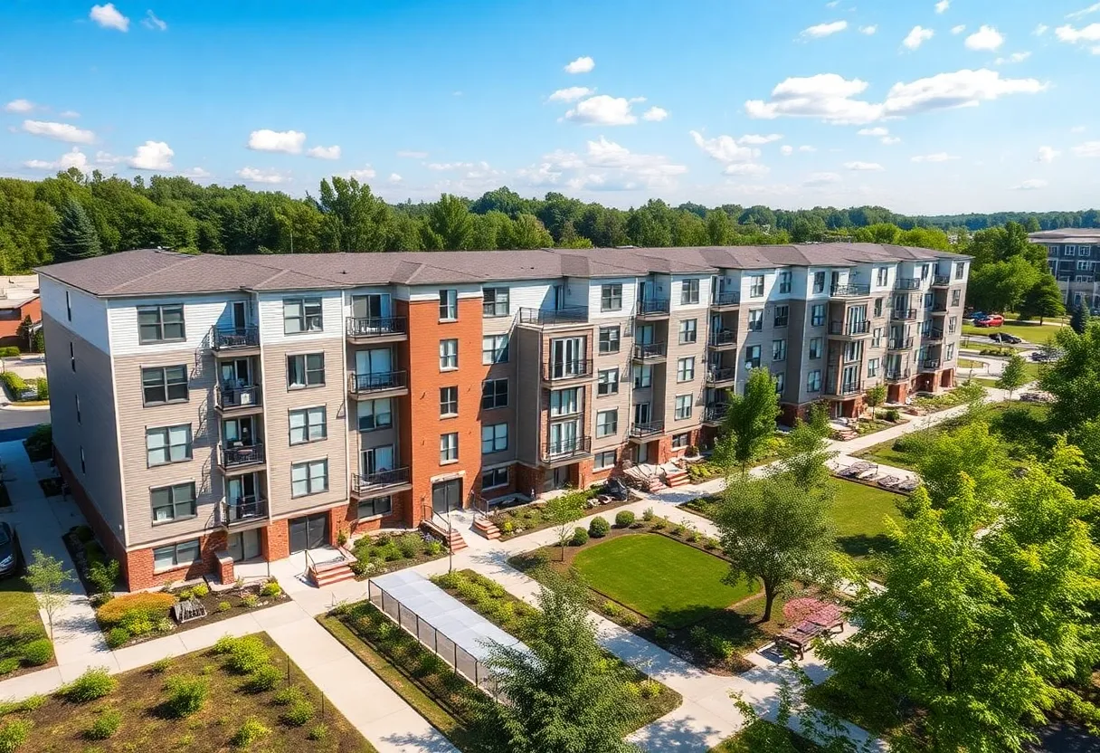 Rendering of the El Camino Real Apartments in Oceanside, California