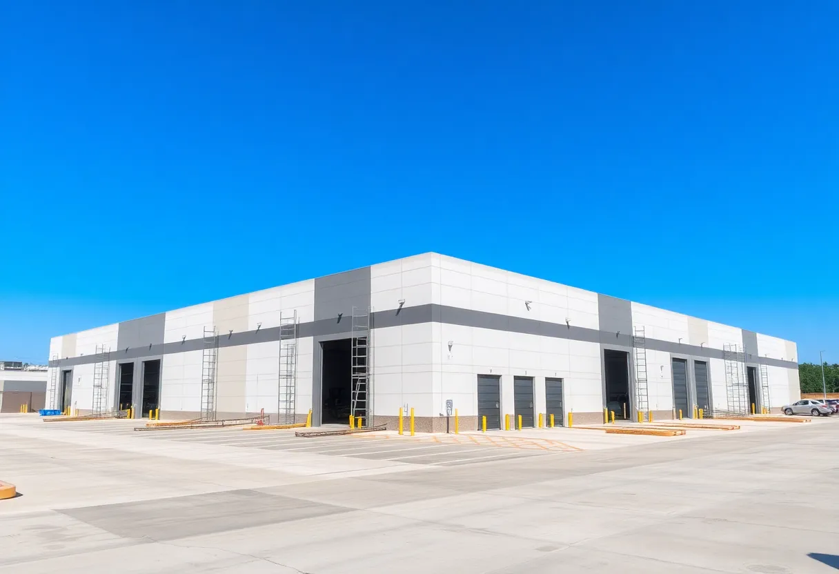 Construction site of the Constellation Red Bluff industrial facility in Pasadena, Texas.